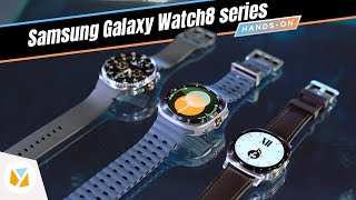 Samsung Galaxy Watch 8 series and Ultra (in Navy) Hands-On
