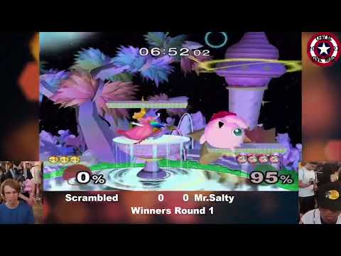 CenCal Civil War 2022 - Winner's Quarters - Scrambled (Peach) vs Mr Salty (Jigglypuff) - Melee