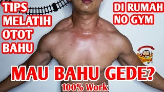 Download lagu Cara Membentuk Otot Bahu Di Rumah Tanpa Alat | Pemula Wajib Tau! mp3