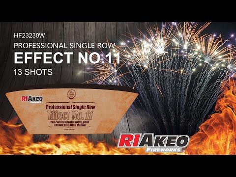 Professional Single Row 13 shots HF23230W 30mm | RIAKEO FIREWORKS