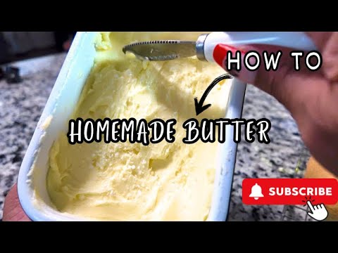 Make HOMEMADE Butter in Minutes with Your Stand Mixer