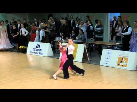 Latvia Open 2011 Juvenile I+II 6dance Nikita Drjagalovs - Laureta Liepina 1.4fin quickstep