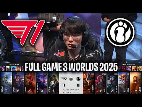 T1 SUPER ÉPIC GAME! | T1 vs IG Game 3 WORLDS 2025 PLAY-IN