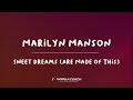 Marilyn Manson - Sweet Dreams (Lyric Video)