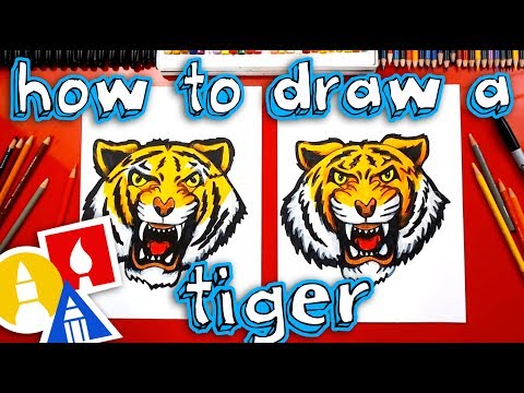 How To Draw A Realistic Tiger Head