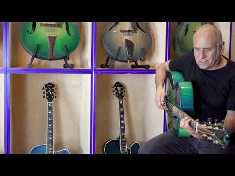 David Broza - Scott Chinery's Blue Collection with James D'Aquisto's Blue Centura Deluxe