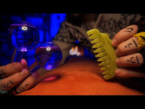 ASMR Anxiety Relief Massage – Feel Like You're Lying in Bed by the Fireplace 🔥✨