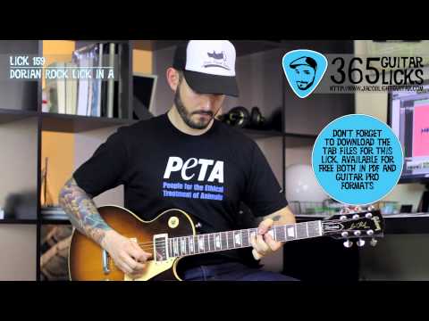Lick 159/365 - Dorian Rock Lick in A | 365 Guitar Licks Project
