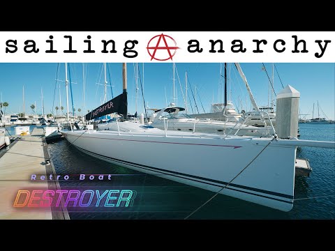 Sailboat Tour of a TP52 "Destroyer" - ep20 #retroboat - #sailinganarchy with Scot Tempesta