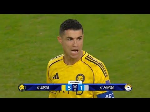 FULL HIGHLIGHT AL NASSR VS AL ZAWRAA !!! RONALDO DEBUT AFC CHAMPIONS LEAGUE TWO 2025/26 FANSCAM