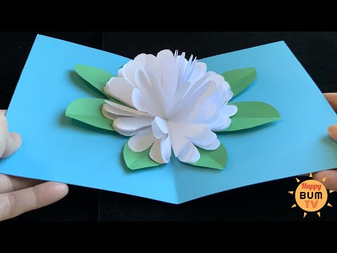 5 MINUTE FLOWER POP UP CARD I EASY DIY PAPER CRAFTS