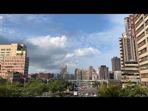 4K | Vista do distrito de Zhongzheng (Taiwan, Taipei)
