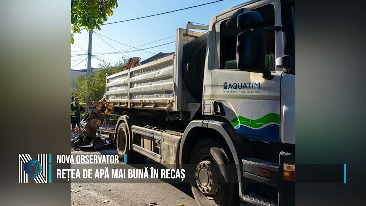 Rețea de apă mai bună în Recaș