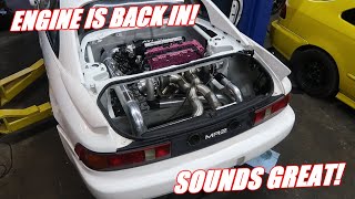 Twin Turbo Mr2 Has an Engine Again!