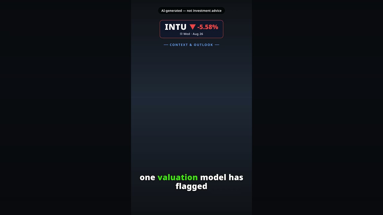 Why Is Intuit Stock Falling Today? INTU -5.58% (Aug 26)
