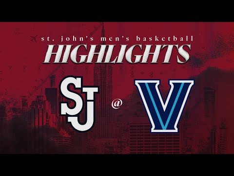 St. John's MBB at Villanova Highlights 1.17.2026