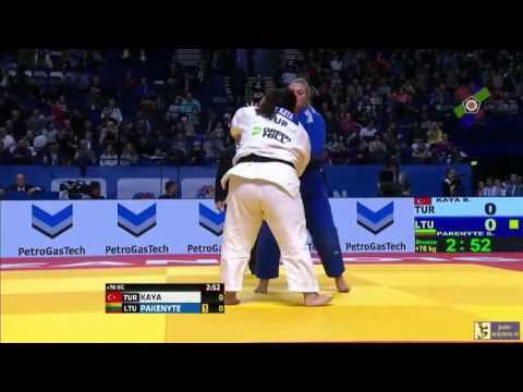 Judo 2016 European Championships Kazan: Zehra Kaya (TUR) - Pakenyte (LTU) [+78kg] bronze