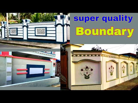 Boundary Naksha # Cement plaster wall design//Boundary design.