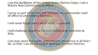 USMC NCO Creed