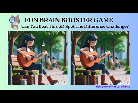 Spot The Difference Brain Game [10] | Can You Beat This 3D Spot The Difference Challenge? #puzzle