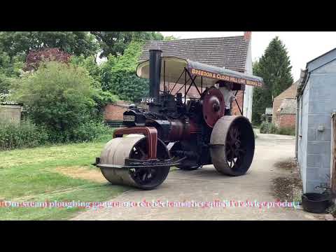 Fowler steam roller Old Tom. First steaming