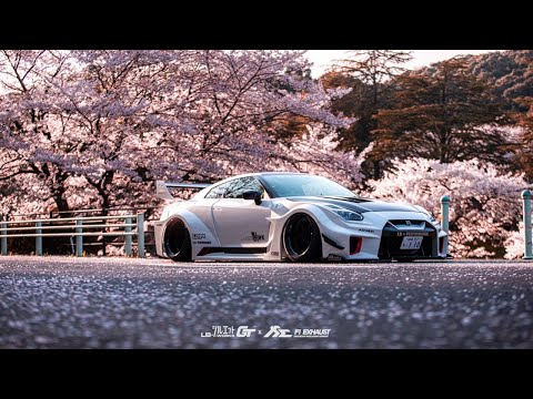 LB-SILHOUETTE WORKS GT NISSAN 35GT-RR Sakura Bloom X Fi EXHAUST Boom