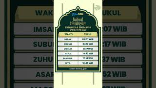 Jadwal Salat dan Imsakiyah Surabaya dan Sekitarnya untuk Hari Sabtu 1 April 2023