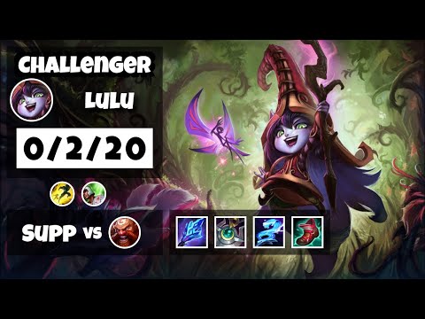 Lulu vs Gragas EU Challenger SUPPORT (0/2/20) - v11.6