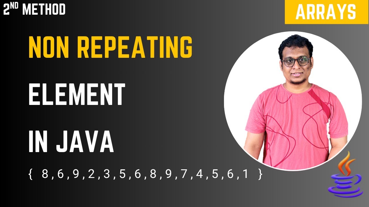 Java Program to Find Non-Repeating Elements in an Array | Arrays.Sort