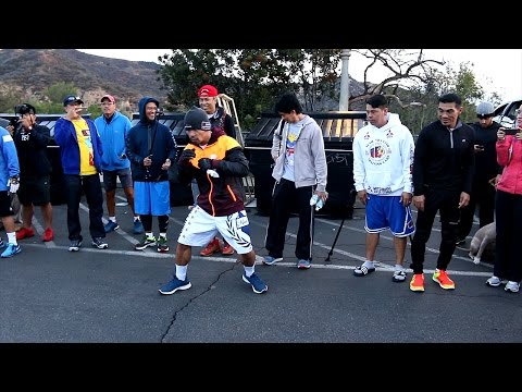 Manny Pacquiao shows off crazy hand speed in final mountain workout! Is ready for Jessie Vargas