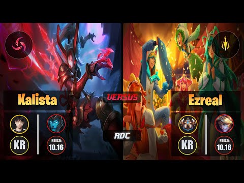 Zenit KALISTA (ADC) [Hail of Blades] VS EZREAL - Challenger KR Patch 10.16