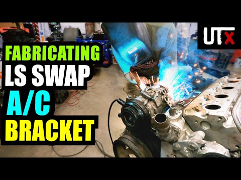 Don't NOTCH That FRAME! - Fabricating CUSTOM AC Compressor Bracket for LS SWAP – UTX