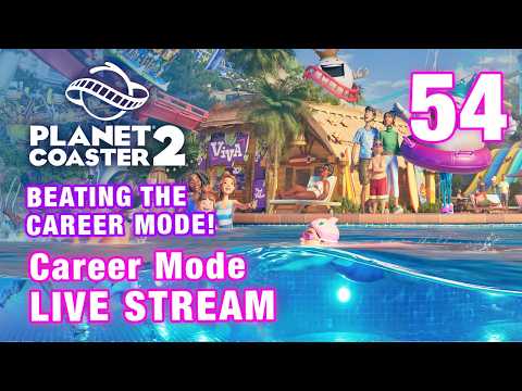Planet Coaster 2 Career Part 54 -  Beating Career Mode final gold and platinum medal scenario