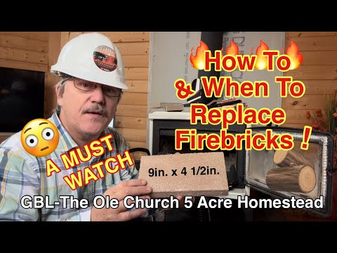 🇨🇦How To Replace Firebricks in a Wood Stove #woodstove #howto #safety