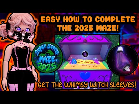 EASY How To Complete The Maze 2025 Blackwood Caverns And Get Whimsy Witch Sleeves Royale High Update