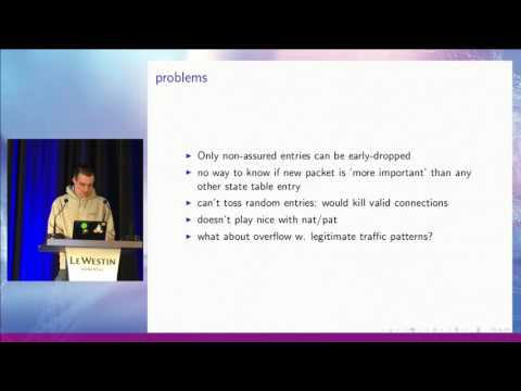 Netdev 2.1 Talk - Netfilters Connection Tracking Subsystem By Florian Westphal