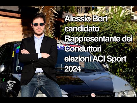 Alessio Bert - candidato Rappresentante dei Conduttori elezioni ACI Sport 2024