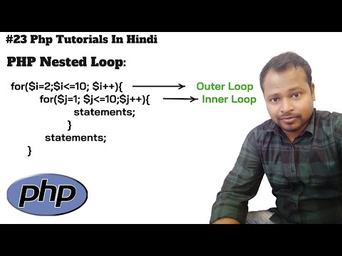 23 Php Nested Loop Tutorial In Hindi Nested For Loop In Php Php Nested Loop