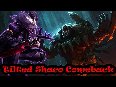 Best Comeback Jungle Shaco With 1/7 Score To A Godlike Streak And Winning The Game