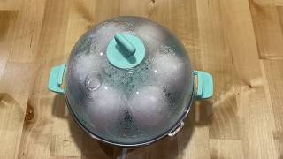 Making hard boiled eggs using a Dash Rapid Egg Cooker