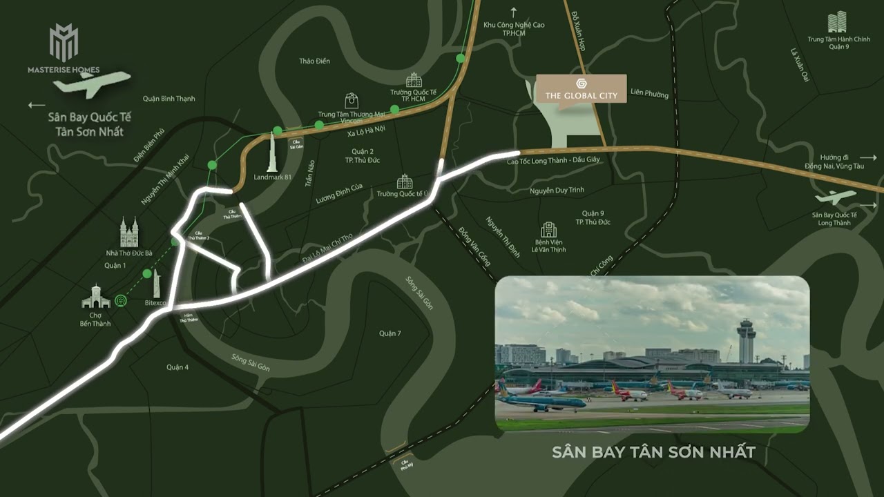 VỊ TRÍ DỰ ÁN THE GLOBAL CITY ĐỖ XUÂN HỢP