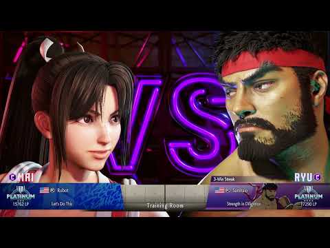 Street Fighter™ 6 Ryu vs Mai - Ranked Platinum 4 Stars