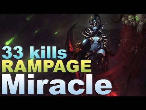 Miracle crazy Phantom Assassin 33 kills & RAMPAGE pro Gameplay | Highlights 7.03 — Dota 2