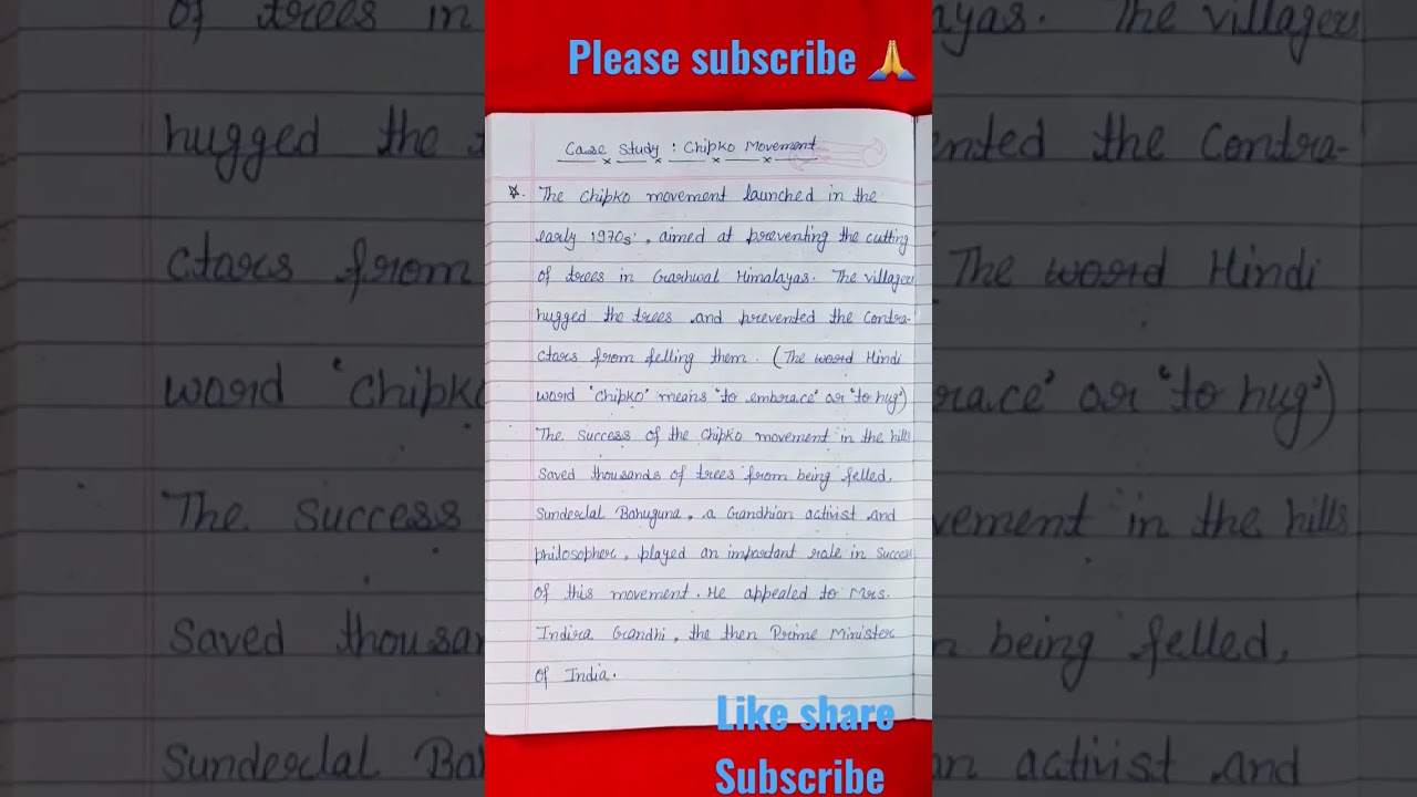 Case Study of Chipko Movement#SUBSCRIBE #1k//Like /viral #video# youtube short __