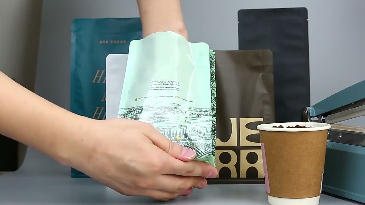 Heat-Sealed Flat-Bottomed Coffee Bag – Ultimate Freshness & Durability! ☕