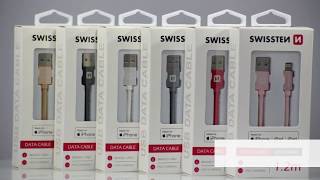 SWISSTEN dátový kábel USB-A / Lightning, s textilným opletom, dĺžka 1,2m