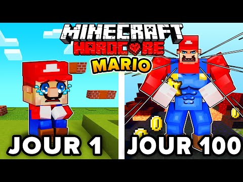 I Survived 100 DAYS as MARIO in HARDCORE MINECRAFT!