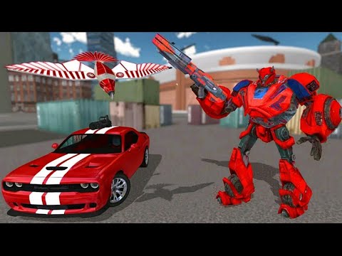 Muscle Car Robot Eagle Transform Game (Minja Studio) - Android Gameplay