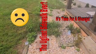DIY Concrete Sidewalk