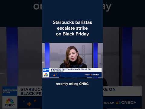 Starbucks baristas escalate strike on Black Friday